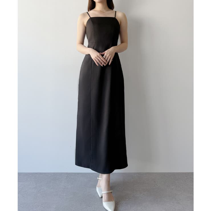 mipiarl  チュールフリルブラウス＋IラインキャミワンピースSET | JUNOAH | 詳細画像6 