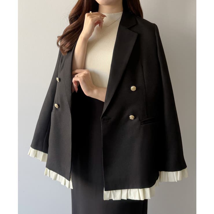 mipiarl  ヘムフリルレーヤードジャケット | JUNOAH | 詳細画像6 