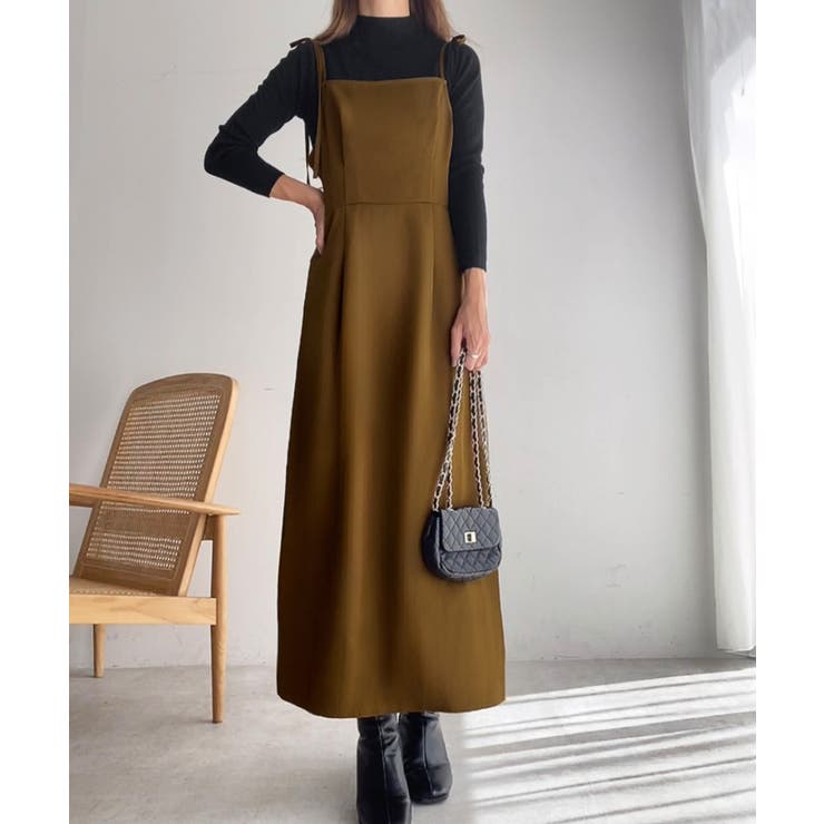ショルダーリボンキャミワンピース[品番：AMTW0004663]｜JUNOAH