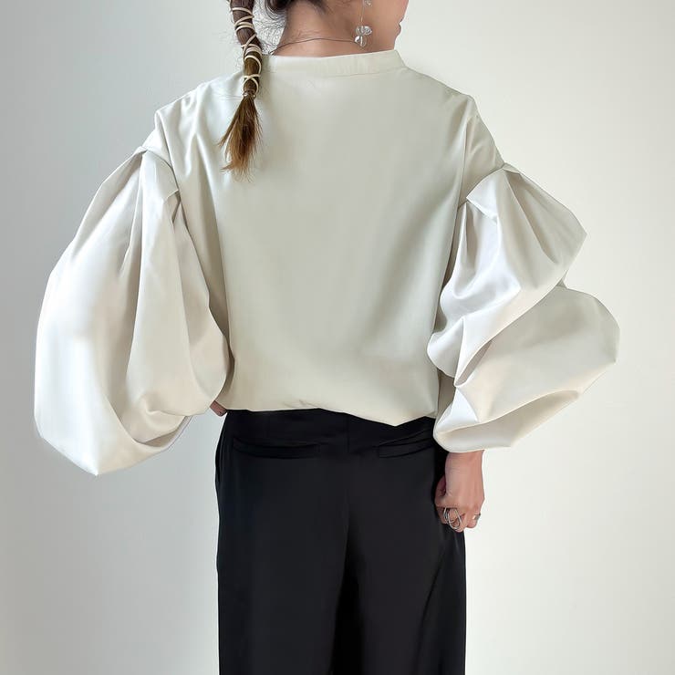 ハーフジップブラウス | JUNOAH | 詳細画像11 