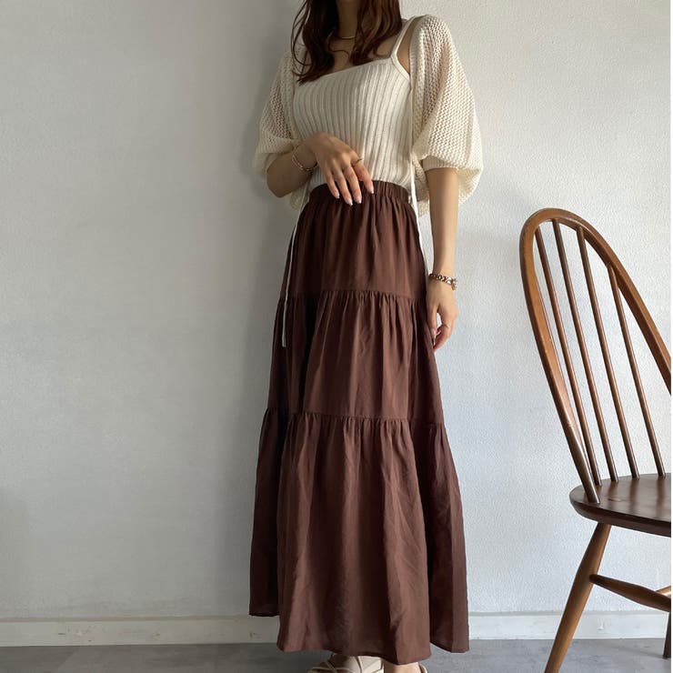 ティアードマキシスカート | JUNOAH | 詳細画像17 