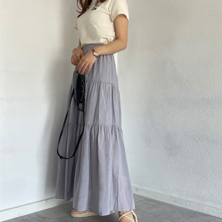 ティアードマキシスカート | JUNOAH | 詳細画像21 