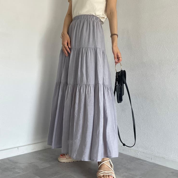 ティアードマキシスカート | JUNOAH | 詳細画像22 