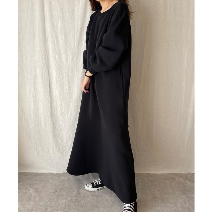 裏起毛スウェットマーメイドワンピース[品番：AMTW0005008]｜JUNOAH