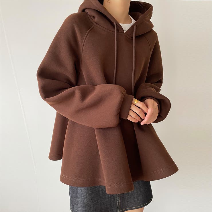 裏起毛フレアパーカー[品番：AMTW0009554]｜JUNOAH（ジュノア ）の