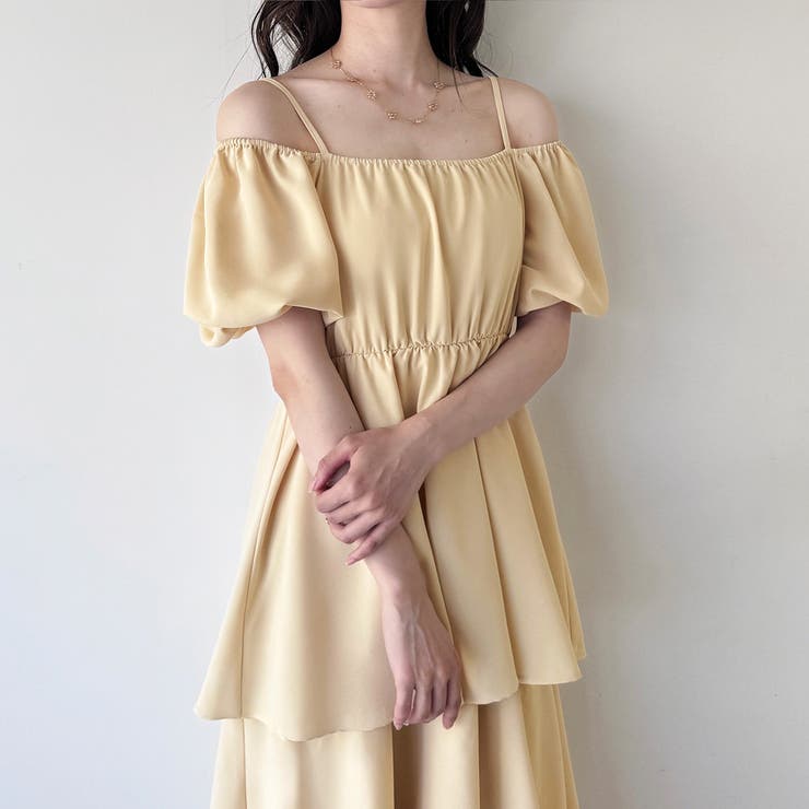 2wayオフショルティアードワンピース | JUNOAH | 詳細画像12 