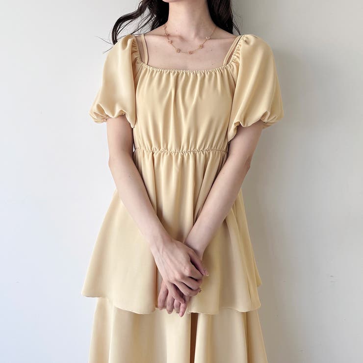 2wayオフショルティアードワンピース | JUNOAH | 詳細画像13 