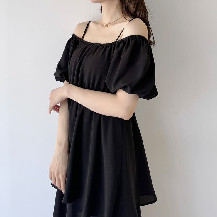 2wayオフショルティアードワンピース[品番：AMTW0010590