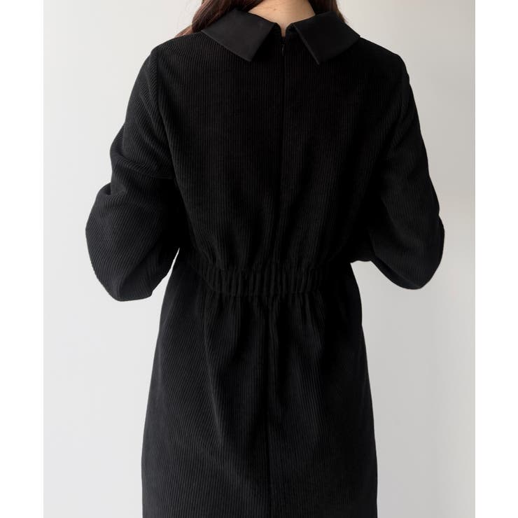 バイカラーコーデュロイタイトワンピース | JUNOAH | 詳細画像21 