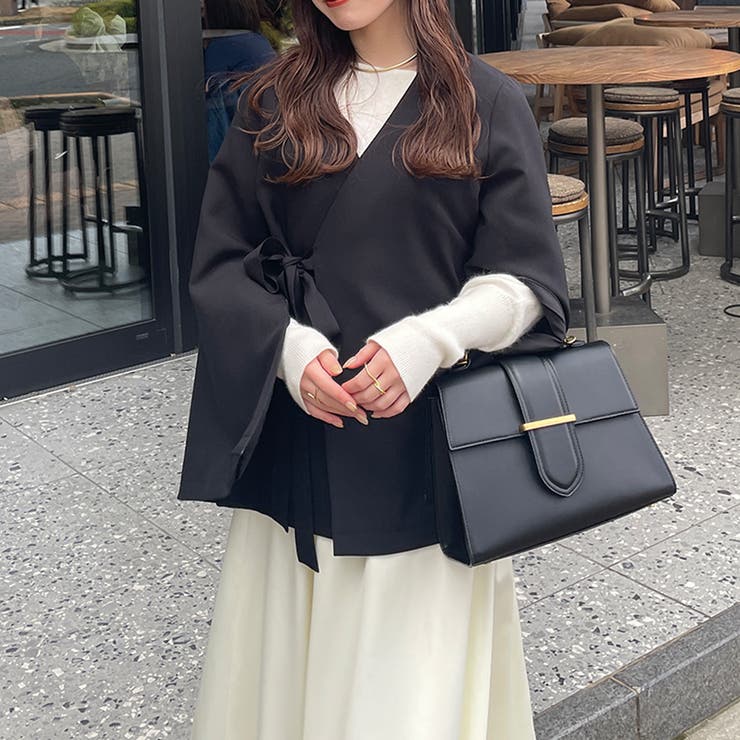 薄手）カシュクールノーカラージャケット[品番：AMTW0010443]｜JUNOAH