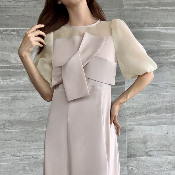 JF FASHION マーメイド ワンピース ドレス マーメイドワンピ チャイナドレス風 ノースリーブ[品番