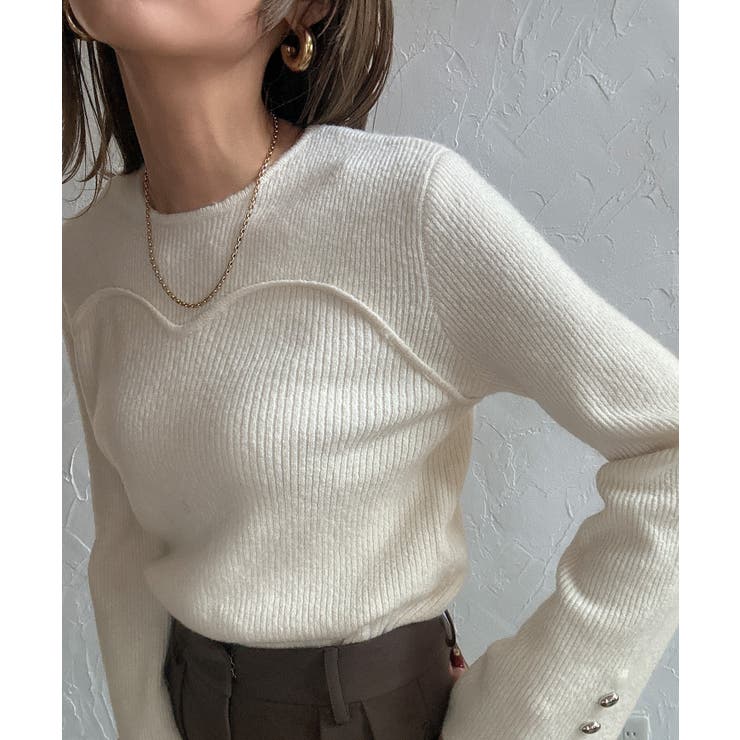 ビスチェドッキングニット | JUNOAH | 詳細画像1 