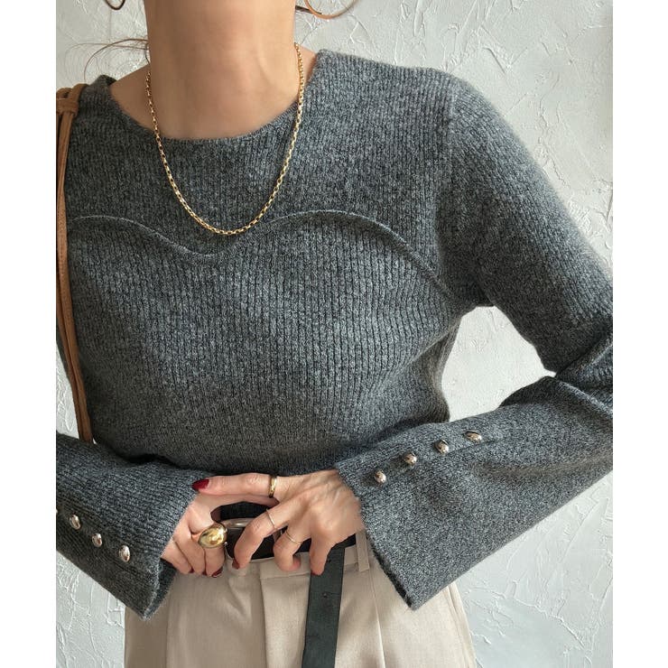 ビスチェドッキングニット | JUNOAH | 詳細画像10 