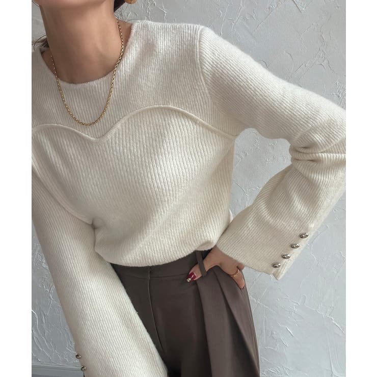 ビスチェドッキングニット | JUNOAH | 詳細画像3 