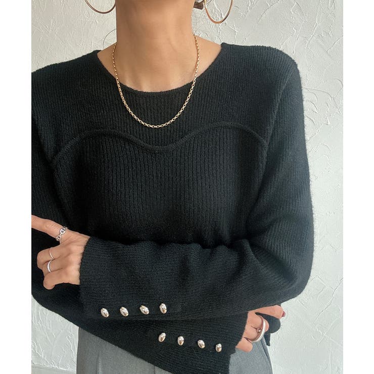 ビスチェドッキングニット | JUNOAH | 詳細画像4 