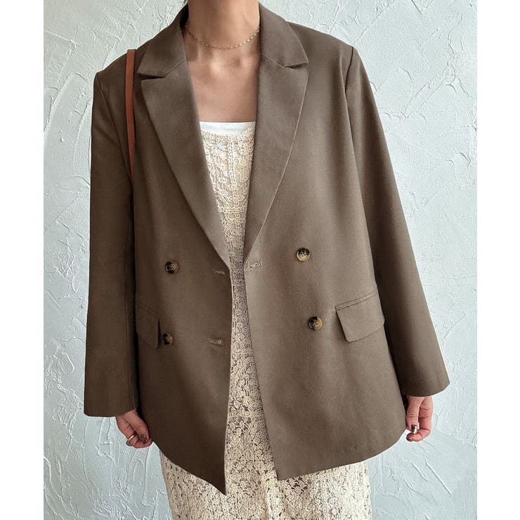 リネン混テーラードジャケット[品番：AMTW0012118]｜JUNOAH（ジュノア