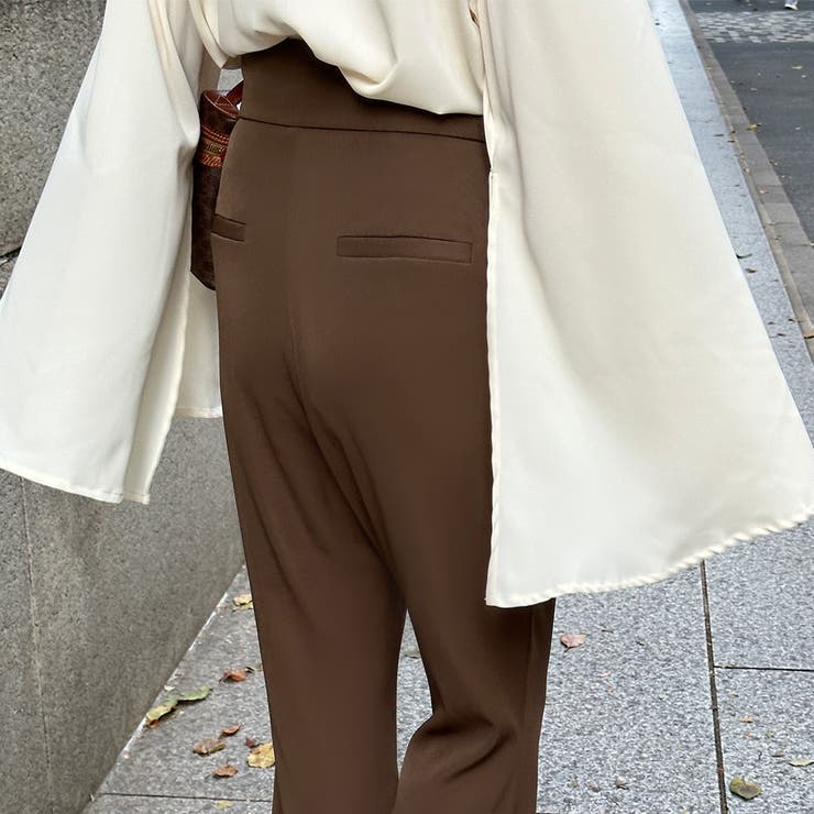 半額以下　furfur  フレアパンツ　チェック　コルセット てなグッズや 半額以下 furfur コルセット チェック フレア