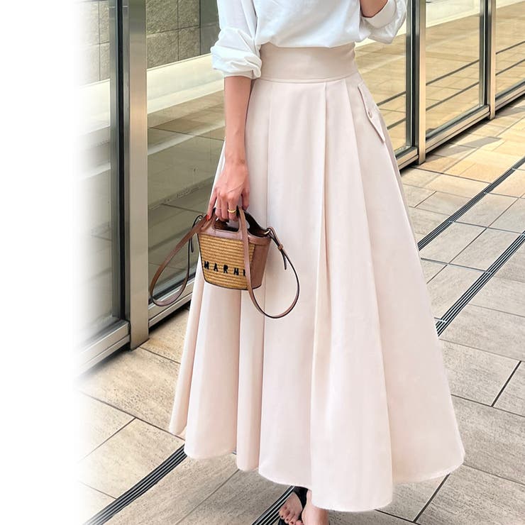 サイドポケットハイウエストスカート[品番：AMTW0009134]｜JUNOAH