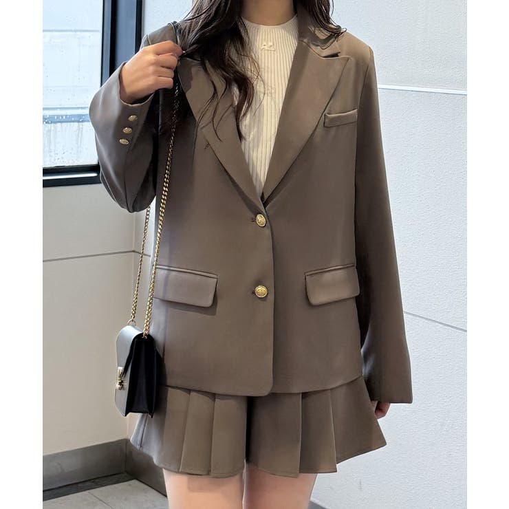 希少 Yves Saint Laurent 肩パット 金ボタン セットアップ
