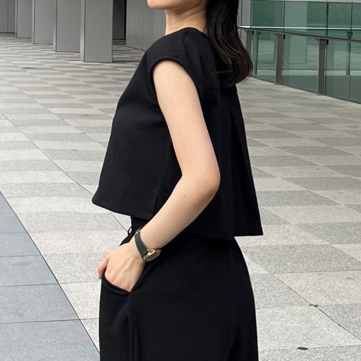 キーネックショートベスト | JUNOAH | 詳細画像2 