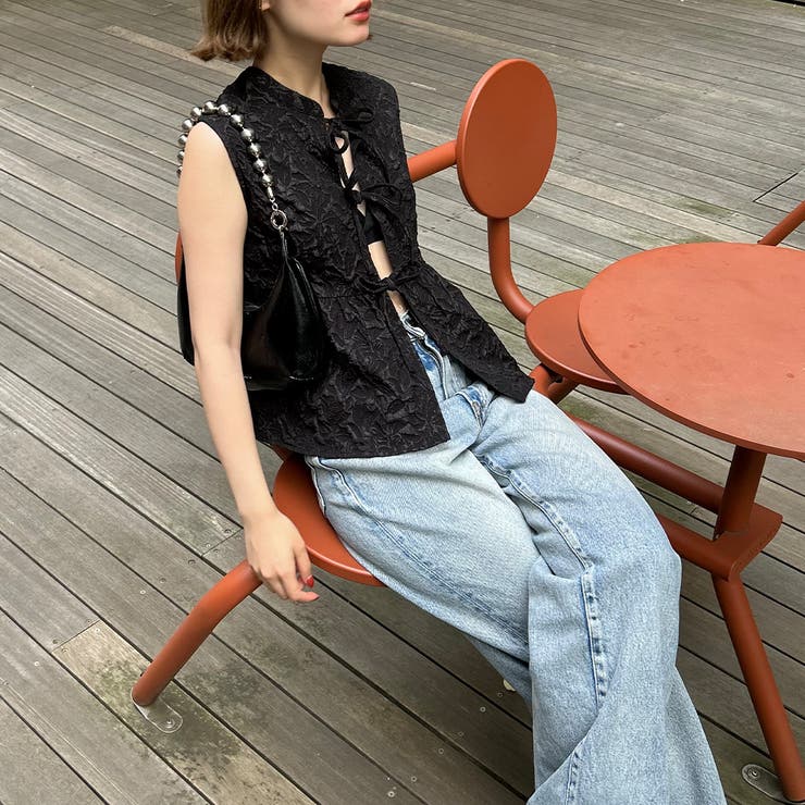 ハトラ hatra ノースリーブ ジップデザイン ワンピース レディース JPN  