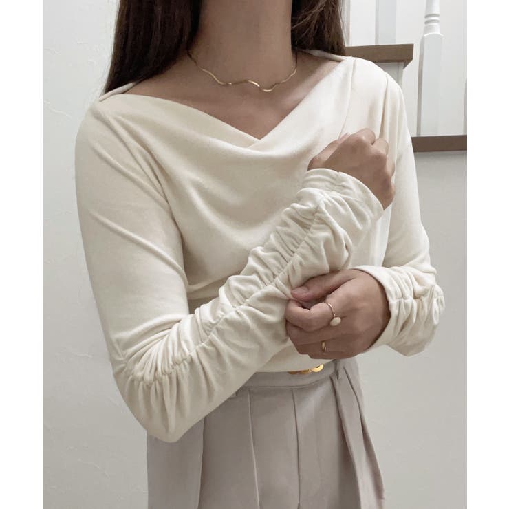 ドレープデザインカットソー | JUNOAH | 詳細画像14 