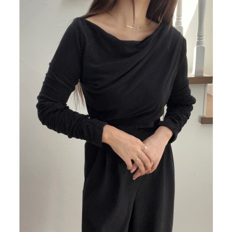 ドレープデザインカットソー | JUNOAH | 詳細画像2 