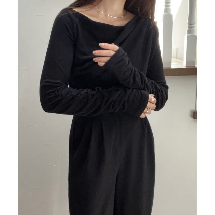 ドレープデザインカットソー | JUNOAH | 詳細画像4 