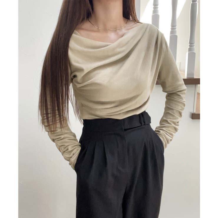 ドレープデザインカットソー | JUNOAH | 詳細画像7 