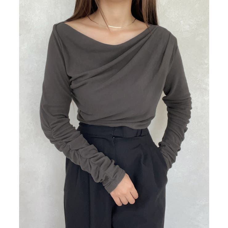 ドレープデザインカットソー | JUNOAH | 詳細画像8 