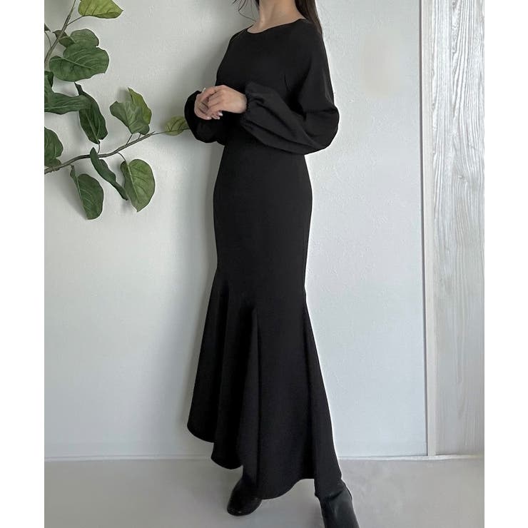 ボートネックマーメイドワンピース | JUNOAH | 詳細画像2 