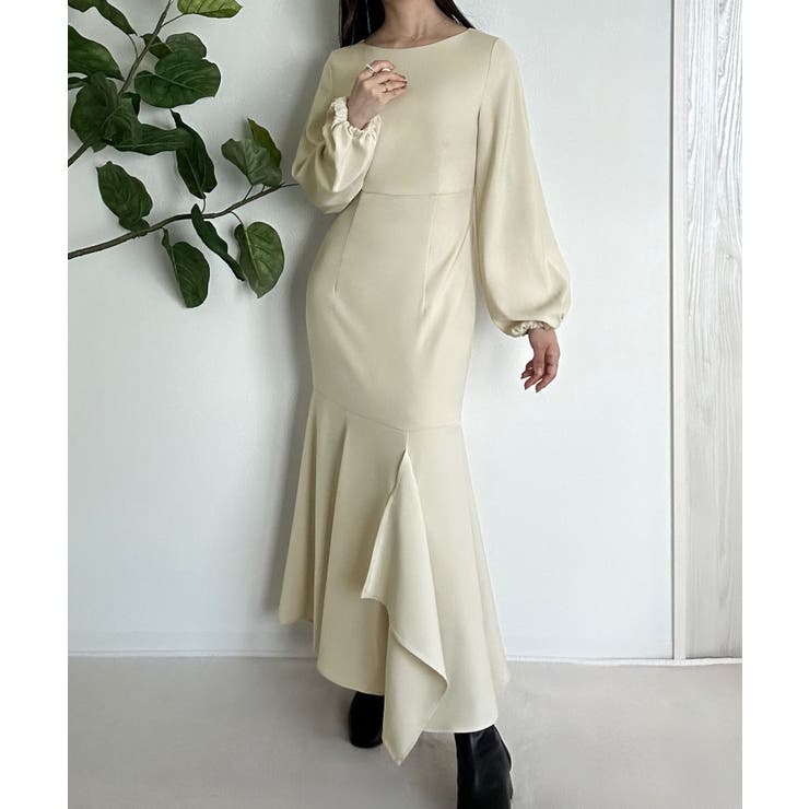 ボートネックマーメイドワンピース | JUNOAH | 詳細画像4 