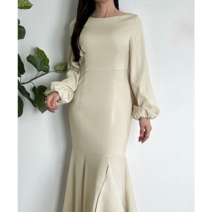 ボートネックマーメイドワンピース | JUNOAH | 詳細画像6 