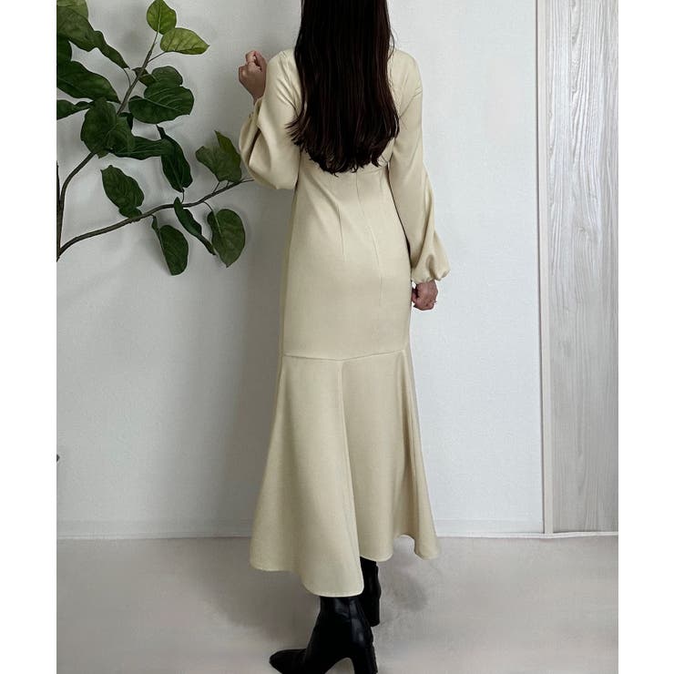 ボートネックマーメイドワンピース | JUNOAH | 詳細画像7 