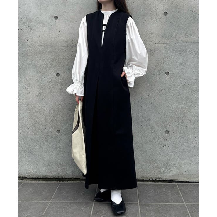 未使用タグ付き JUN & ROPE ワンピース BIGダイヤ柄 スリットネック 未使用タグ付き JUN & ROPE ワンピース BIGダイヤ柄 スリットネック