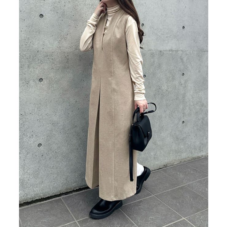 スリットネックワンピース[品番：AMTW0011688]｜JUNOAH