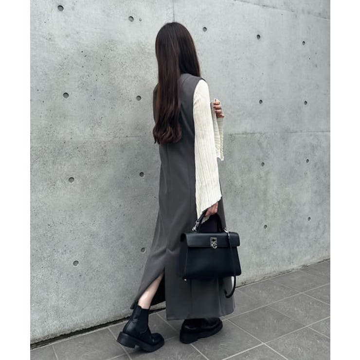 スリットネックワンピース[品番：AMTW0011688]｜junoah（ジュノア