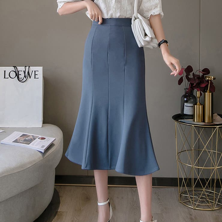 マーメイドフレアスカート 韓国ファッション