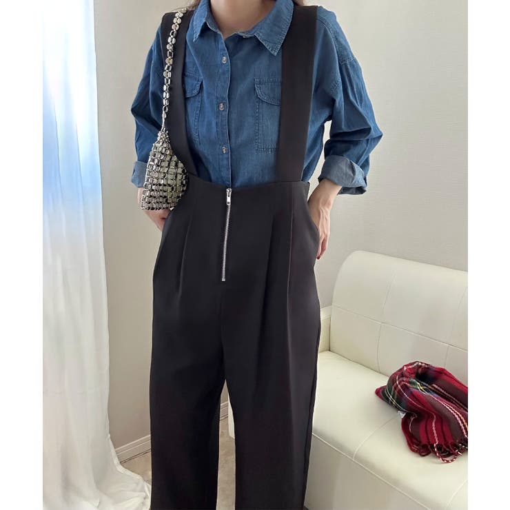 フロントジップサロペット | LAUIR | 詳細画像4 