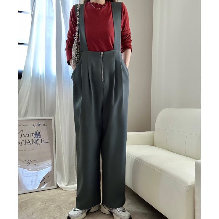 フロントジップサロペット | LAUIR | 詳細画像6 