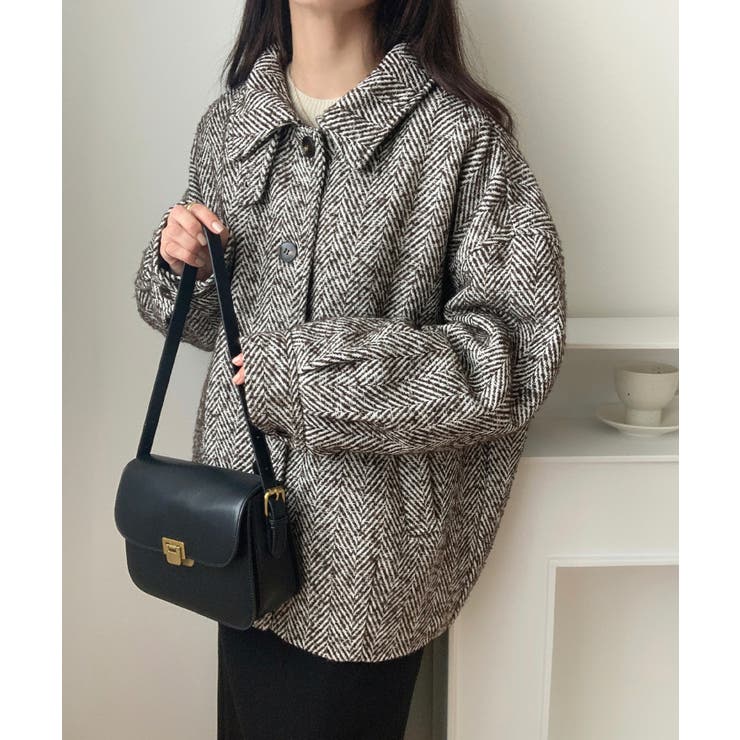 ミックスヘリンボーンジャケット[品番：AMTW0011809]｜LAUIR（ラウアー