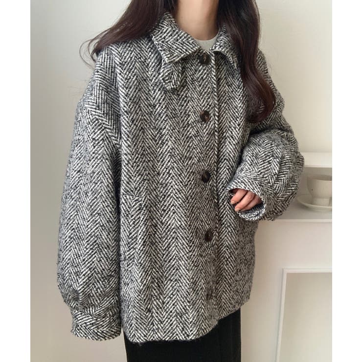 ミックスヘリンボーンジャケット[品番：AMTW0011809]｜LAUIR（ラウアー