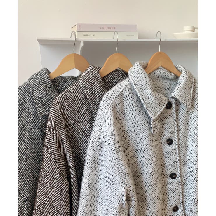 ミックスヘリンボーンジャケット[品番：AMTW0011809]｜LAUIR（ラウアー