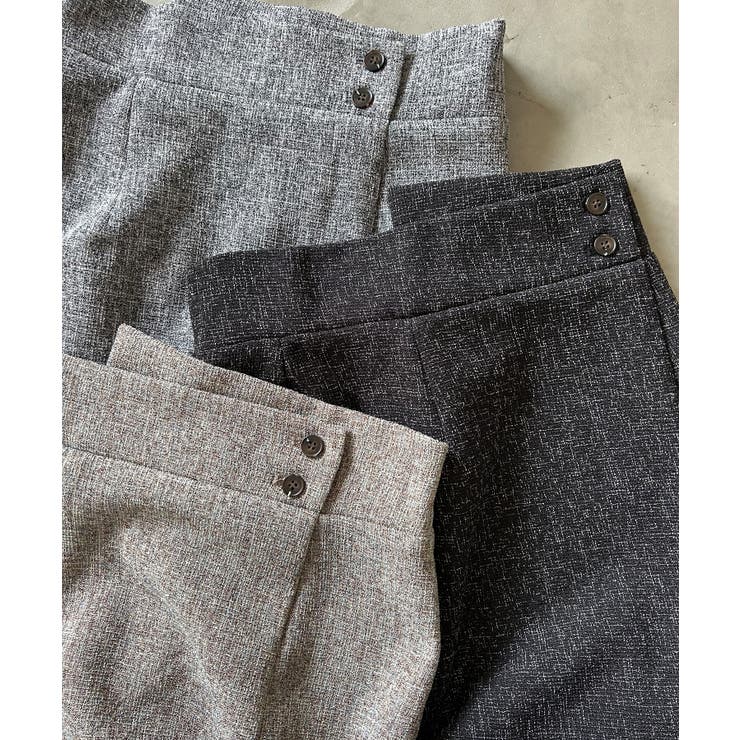 裏起毛ラップ風ツイードスカート | LAUIR | 詳細画像13 