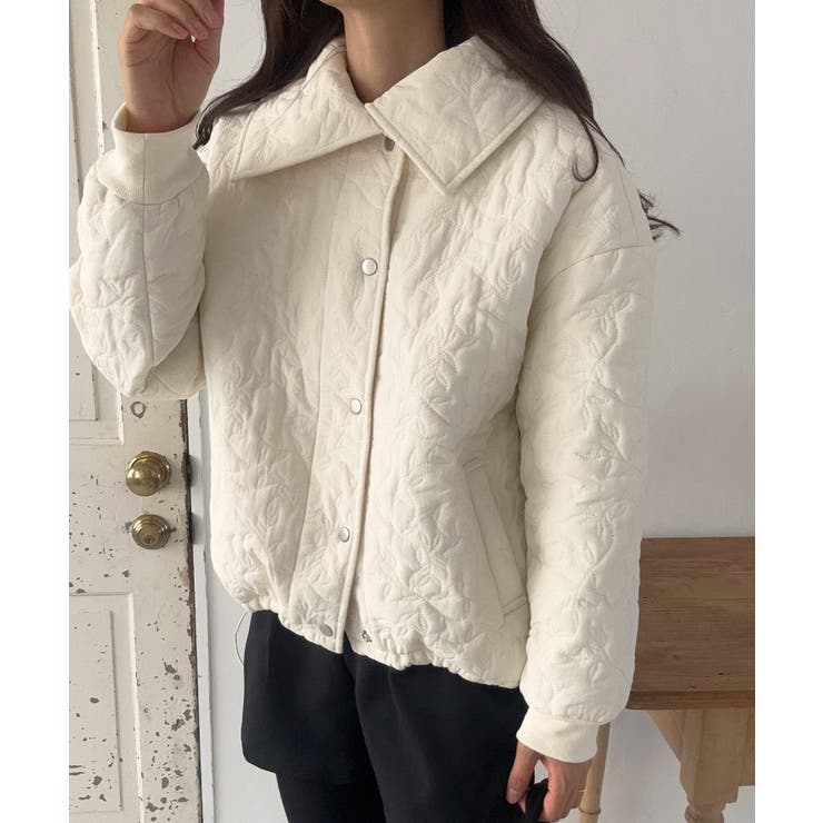 リーフ柄2wayキルティングコート 楽天市場】【マラソン期間中 5%OFFクーポン】LAUIR リーフ柄
