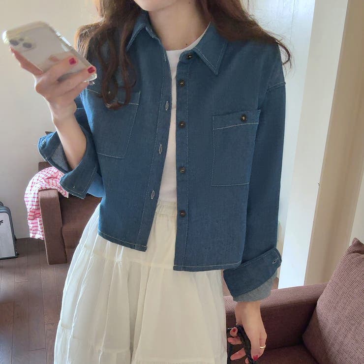 デニムショートシャツ | LAUIR | 詳細画像13 