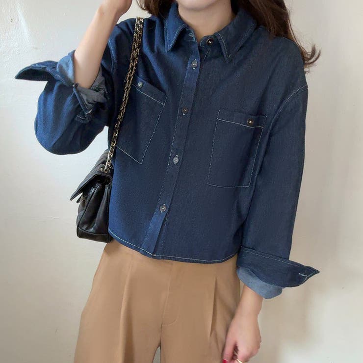 デニムショートシャツ | LAUIR | 詳細画像7 