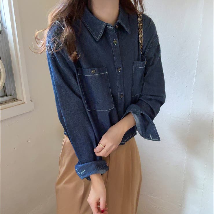 デニムショートシャツ | LAUIR | 詳細画像8 