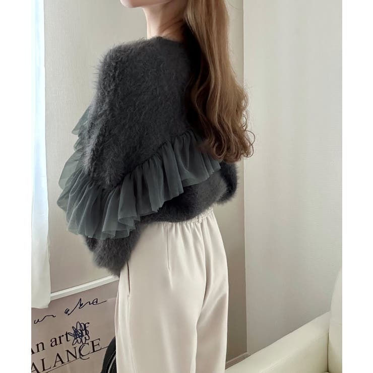 フリルチュールシャギーニット | LAUIR | 詳細画像13 