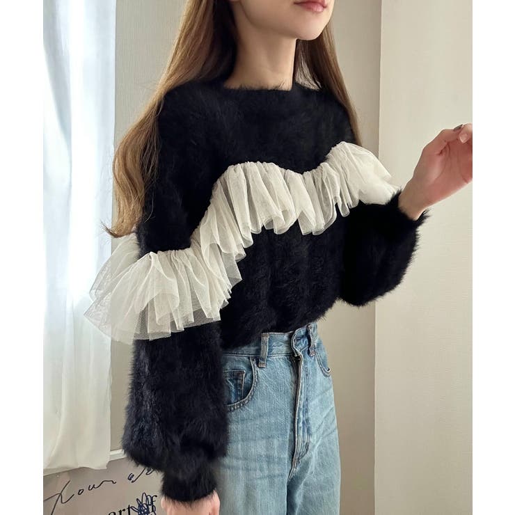 フリルチュールシャギーニット | LAUIR | 詳細画像5 